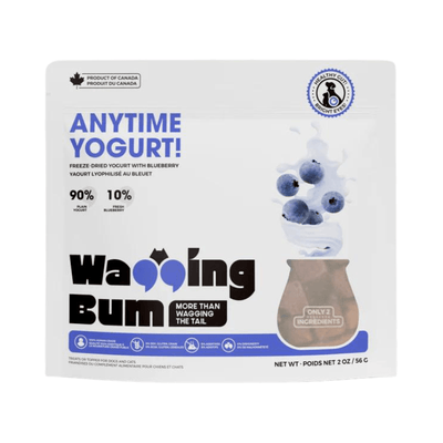 Freeze Dried Treat For Dogs & Cats - Greek Yogurt with Blueberry - 2 oz - J & J Pet Club - Wagging Bum