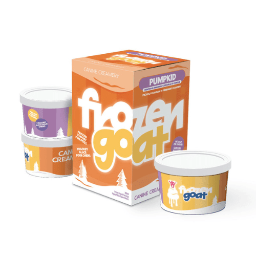 Frozen Goat Yogurt Treat for Dogs - Pumpkid - J & J Pet Club