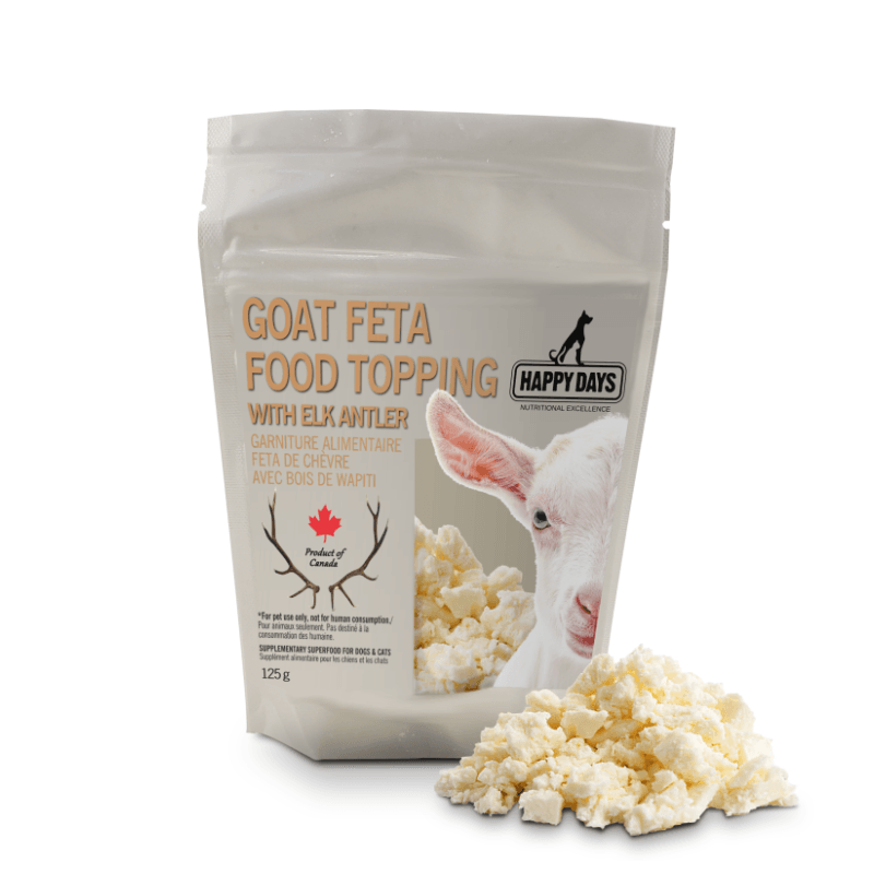 Goat Feta Food Topping with Elk Antler - 125 g - J & J Pet Club - Happy Days