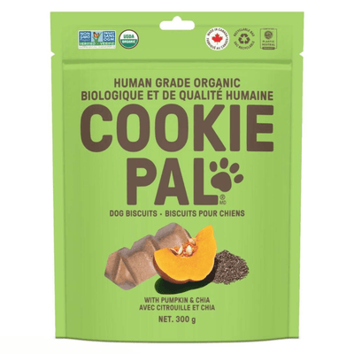 Human Grade Organic Dog Biscuit - Pumpkin & Chia - 300 g - J & J Pet Club - COOKIE PAL