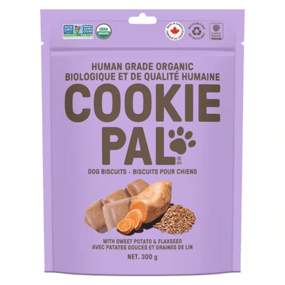 Human Grade Organic Dog Biscuit - Sweet Potato & Flaxseed - 300 g - J & J Pet Club - COOKIE PAL