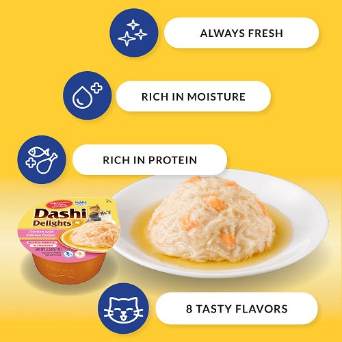 Cat Treat - Dashi Delights - Chicken & Bonito Flakes Recipe - 70 g