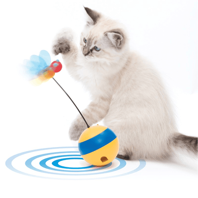 Interactive Cat Toy - Play Spinning Bee - J & J Pet Club - Catit