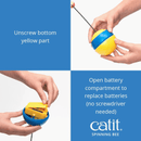 Interactive Cat Toy - Play Spinning Bee - J & J Pet Club - Catit