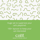 Interactive Cat Toy - Senses 2.0 Playground - SUPER CIRCUIT - 24" Flat + Wave Track - J & J Pet Club - Catit
