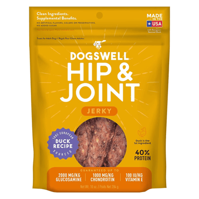 Jerky Dog Treat - HIP & JOINT - Duck Recipe - 10 oz - J & J Pet Club - DOGSWELL