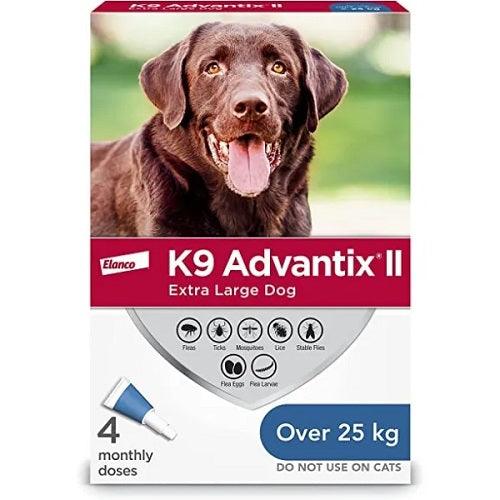 K9 Advantix II, For Dogs > 25 kg, 4 dose - J & J Pet Club - Elanco