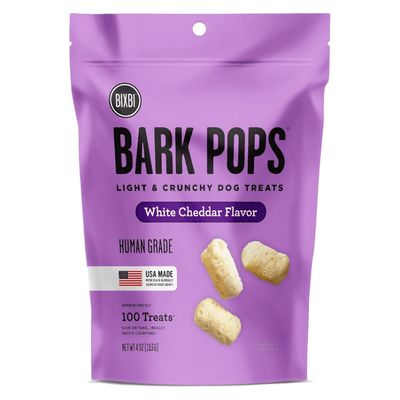 Light & Crunchy Dog Treat - BARK POPS - White Cheddar Flavor - 4 oz