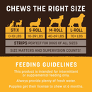 Long Lasting Chews, NO-HIDE, Peanut Butter Recipe Dog & Cat Treat Stix - 1.6 oz, pack of 10 - J & J Pet Club - Earth Animal