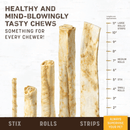 Long Lasting Chews, NO-HIDE, Peanut Butter Recipe Dog & Cat Treat Stix - 1.6 oz, pack of 10 - J & J Pet Club - Earth Animal