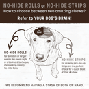 Long Lasting Dog Chews, NO-HIDE, Salmon Recipe Medium Rolls - 4.2 oz, pack of 2 - J & J Pet Club - Earth Animal