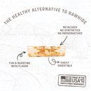 Long Lasting Dog Chews, NO-HIDE, Salmon Recipe Small Rolls - 2.4 oz, pack of 2 - J & J Pet Club - Earth Animal