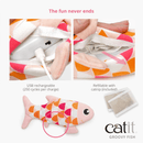 Motion-activated Cat Toy, Groovy Fish - J & J Pet Club - Catit