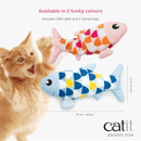 Motion-activated Cat Toy, Groovy Fish - J & J Pet Club - Catit