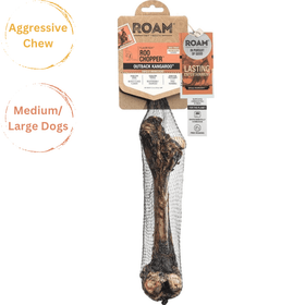 Natural Dog Chews - Roo Chopper (Kangaroo Femur Bone) - 1 pc - J & J Pet Club - Roam Pet Treats