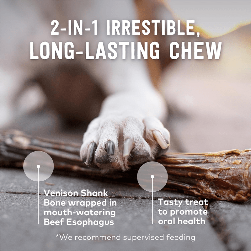 Natural Dog Chews - Venison Shank Bone - J & J Pet Club - Ziwi Peak