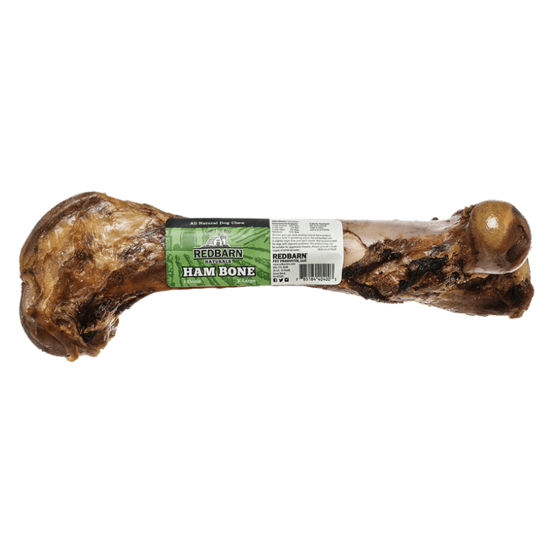Natural Dog Chews - XLarge Ham Bone - 1 pc (Bulk) - J & J Pet Club