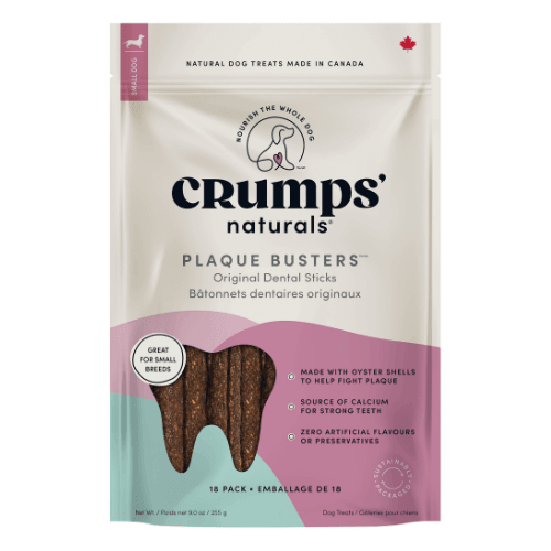 Natural Dog Treat - Plaque Busters Original Dental Sticks - J & J Pet Club - Crump's Naturals