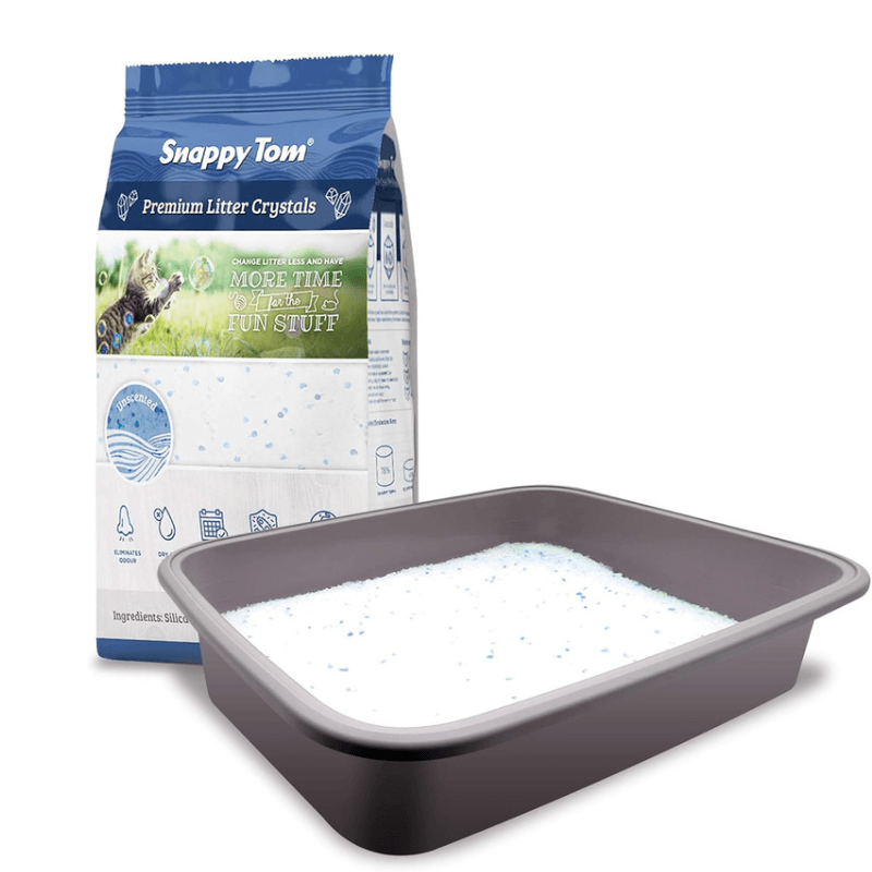 Non-Clumping Crystal Cat Litter, Unscented - J & J Pet Club - Snappy Tom