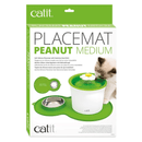 Peanut Placemat with Stainless Steel Dish - J & J Pet Club - Catit