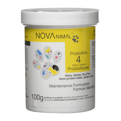 Pet Supplement - 4 Billion Probiotics - Maintenance Formulation - 100 g - J & J Pet Club - NOVAnimal