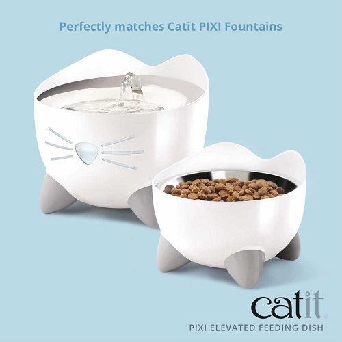 PIXI Elevated Feeding Dish - J & J Pet Club - Catit