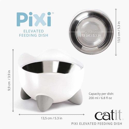 PIXI Elevated Feeding Dish - J & J Pet Club - Catit