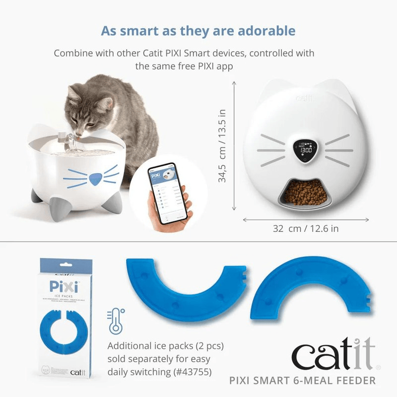 PIXI Smart 6-Meal Feeder - J & J Pet Club - Catit