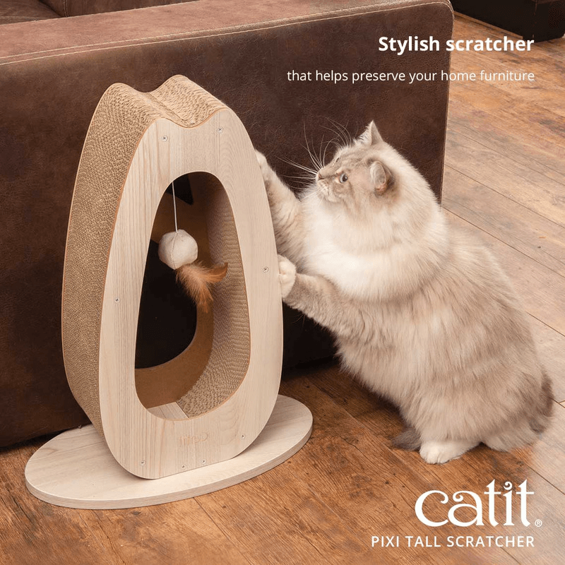 PIXI Tall Scratcher - 45 x 23.5 x 56 cm (18 x 9 x 22 in) - J & J Pet Club - Catit