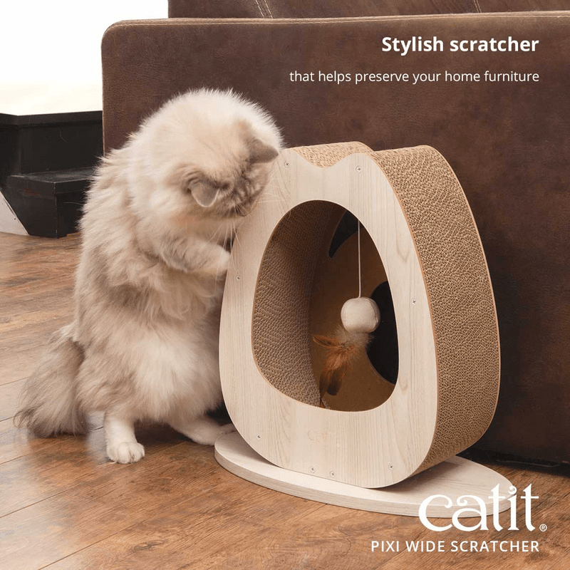 PIXI Wide Scratcher - 45 x 23.5 x 44 cm (18 x 9 x 17 in) - J & J Pet Club - Catit