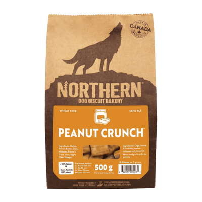 Plant Based Dog Biscuits - Peanut Crunch - 500 g - J & J Pet Club - Northern