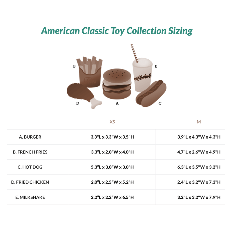 Plush Dog Toy - American Classic Collection - Barky Burger - J & J Pet Club - P.L.A.Y.