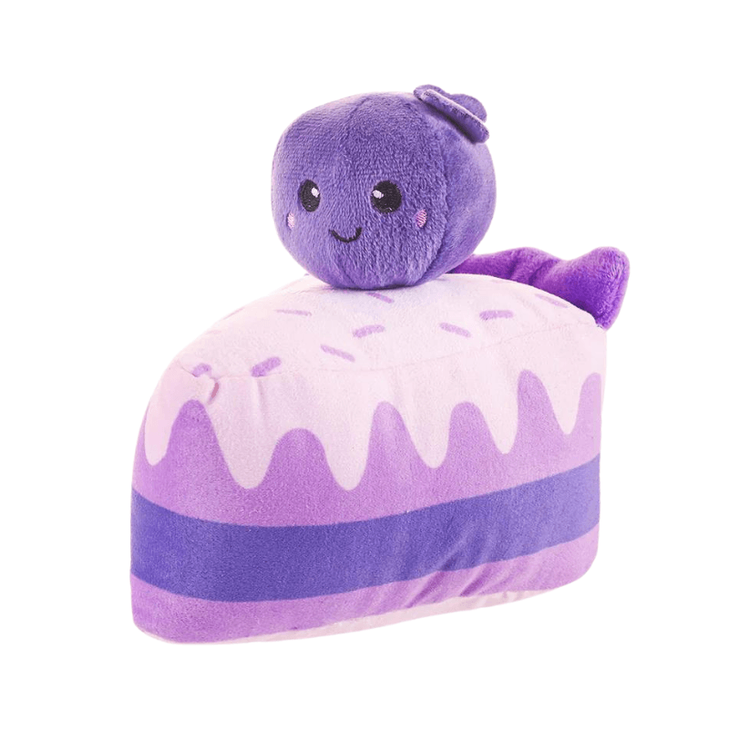 Plush Dog Toy - Pooch Sweets - Blueberry Cake - J & J Pet Club - HugSmart
