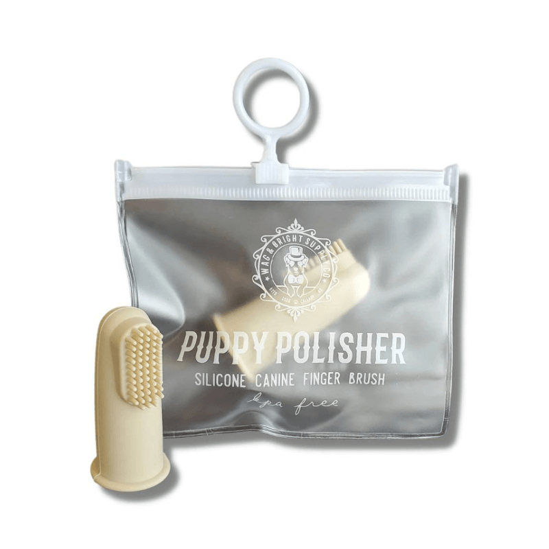 Puppy Polisher Silicone BPA Free Finger Brush - J & J Pet Club - Wag & Bright