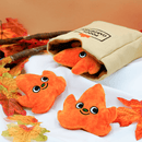 Puzzle Hunter Dog Toy - Autumn Tailz - Leaf Bag - J & J Pet Club - HugSmart