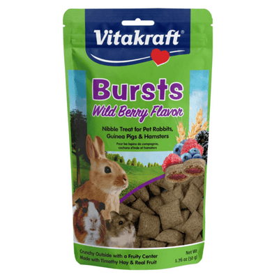 Rabbit/ Guinea Pig/ Hamster Treat - Bursts with Wild Berry Flavor - 1.76 oz - J & J Pet Club - Vitakraft