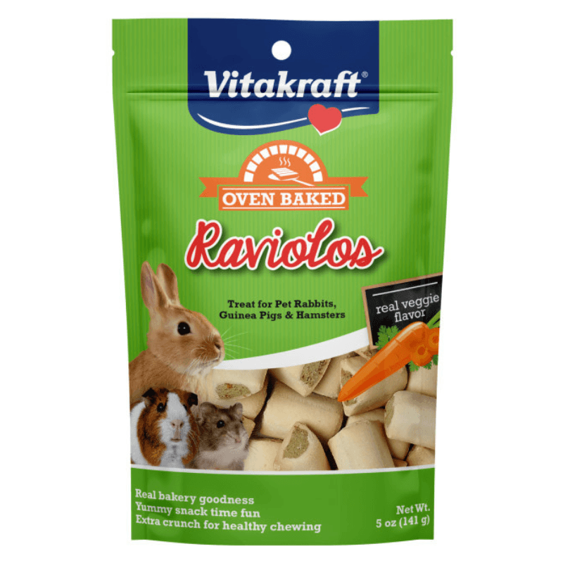 Rabbit/ Guinea Pig/ Hamster Treat - Oven Baked Raviolos - 5 oz - J & J Pet Club - Vitakraft