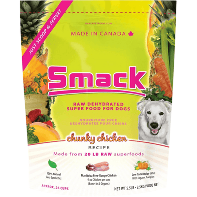 Raw Dehydrated Super Dog Food - Chunky Chicken - J & J Pet Club - Smack