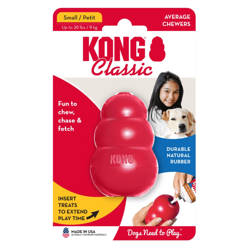 Rubber Dog Chewing Toys - Kong Classic - Red - J & J Pet Club - Kong