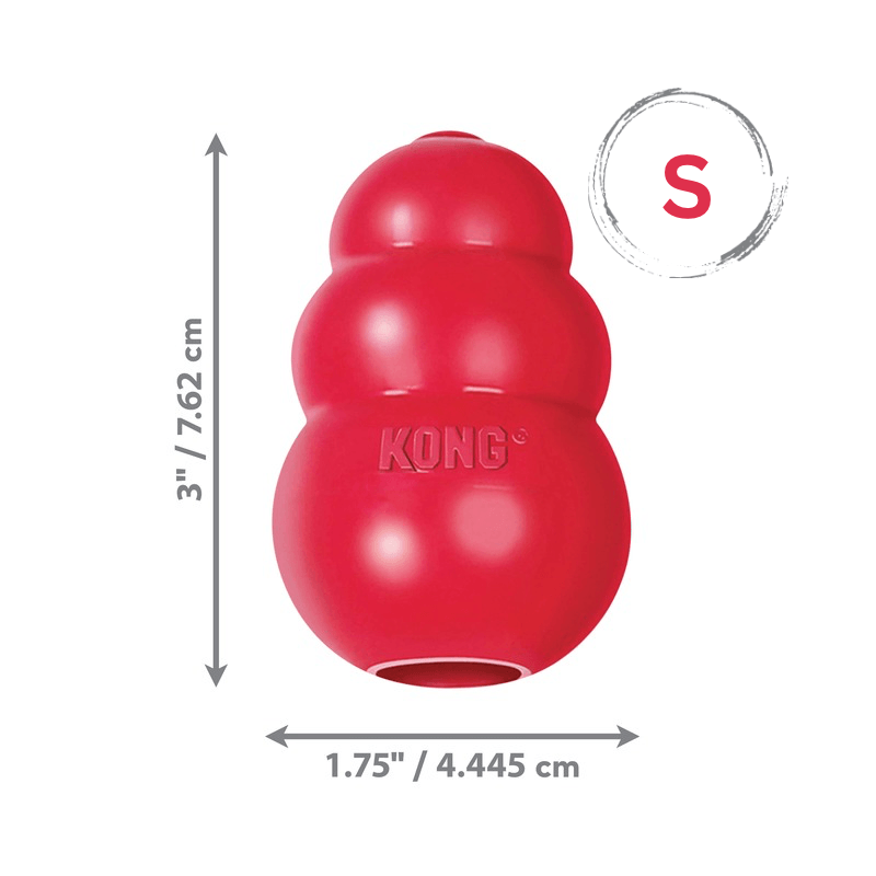 Rubber Dog Chewing Toys - Kong Classic - Red - J & J Pet Club - Kong