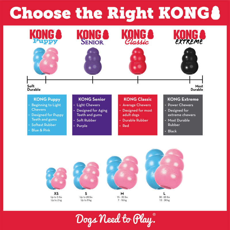 Rubber Dog Chewing Toys - Kong Puppy - J & J Pet Club - Kong