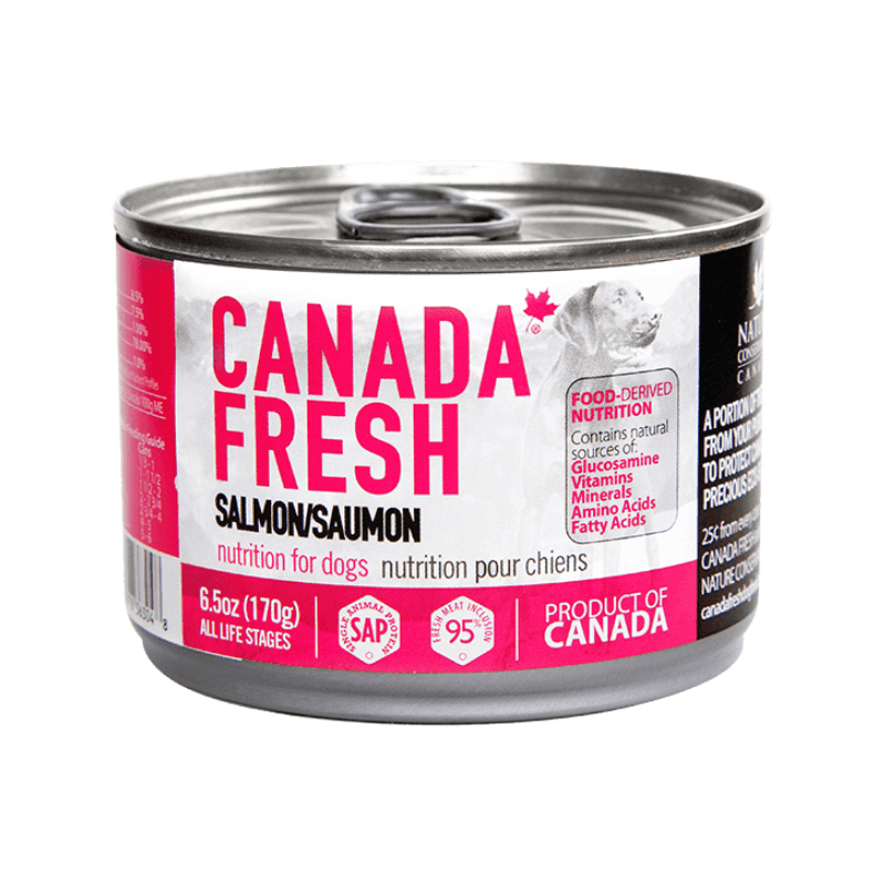 *SHORT DATED* Canned Dog Food - Limited Ingredients - 95% Salmon - 6.5 oz (Best By Sep 20, 2024) - J & J Pet Club - Canada Fresh