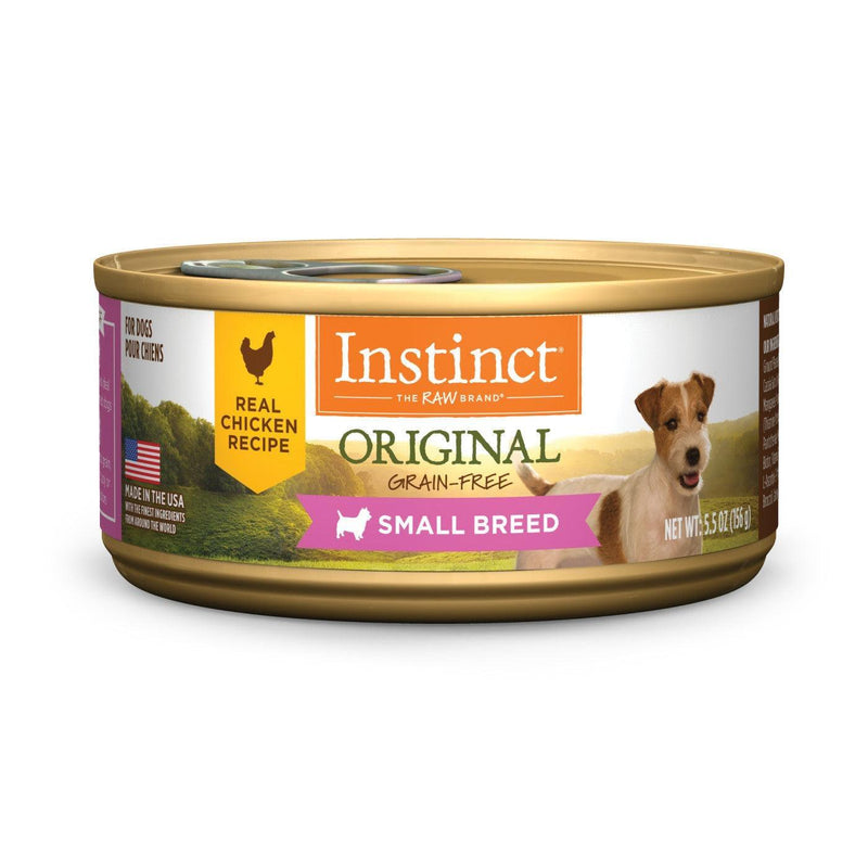 *SHORT DATED* Canned Dog Food - ORIGINAL - Real Chicken Small Breed Dog - 5.5 oz (Best By Jun 26, 2024) - J & J Pet Club - Instinct