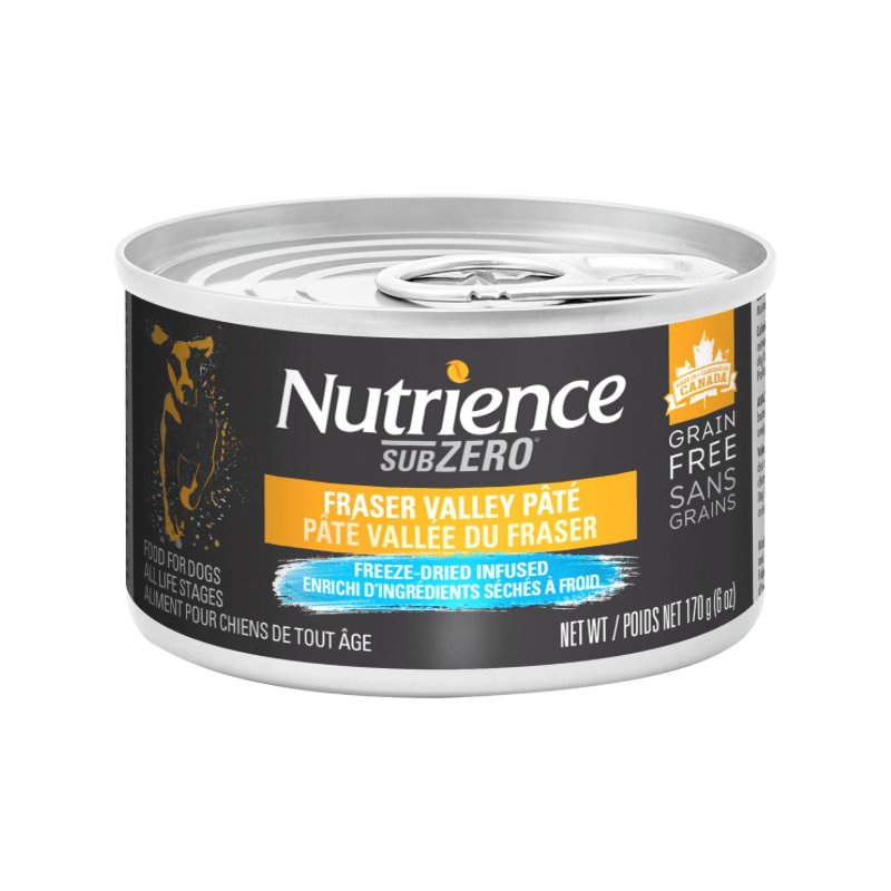*SHORT DATED* Canned Dog Food - SUBZERO - Fraser Valley Chicken Pâté - 170 g (Best By Sep 15, 2024) - J & J Pet Club - Nutrience