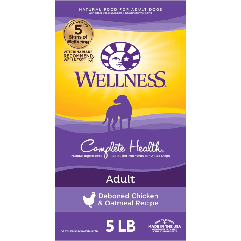 *SHORT DATED* Dry Dog Food - COMPLETE HEALTH - ADULT Chicken & Oatmeal (Best By Jul 06/10, 2024) - J & J Pet Club - Wellness