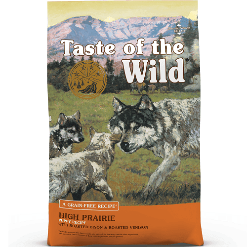 *SHORT DATED* Dry Dog Food - High Prairie Puppy Recipe with Roasted Bison & Roasted Venison - 28 lb (Best By Jul 16, 2024) - J & J Pet Club - Taste of the Wild