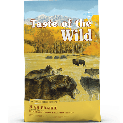*SHORT DATED* Dry Dog Food - High Prairie Recipe with Roasted Bison & Roasted Venison (Best By Aug 02, 2024) - J & J Pet Club - Taste of the Wild
