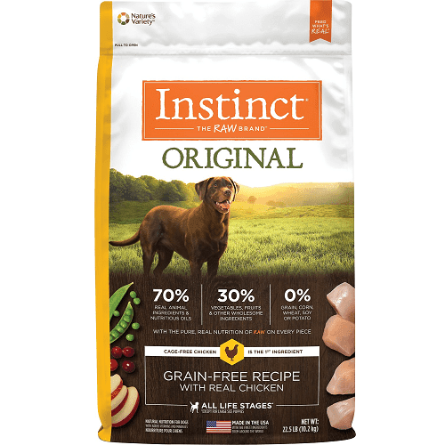 *SHORT DATED* Dry Dog Food - ORIGINAL - Raw Coated - Real Chicken Recipe - 22.5 lb (Best by Aug 29, 2024) - J & J Pet Club - Instinct