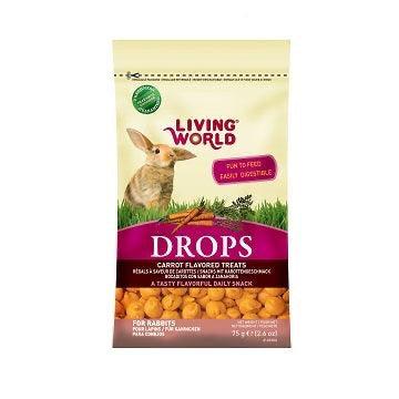 *SHORT DATED* Rabbit Treat Drops - Carrot Flavour - 75 g (2.6 oz) (Best By Jun 2024) - J & J Pet Club - Living World