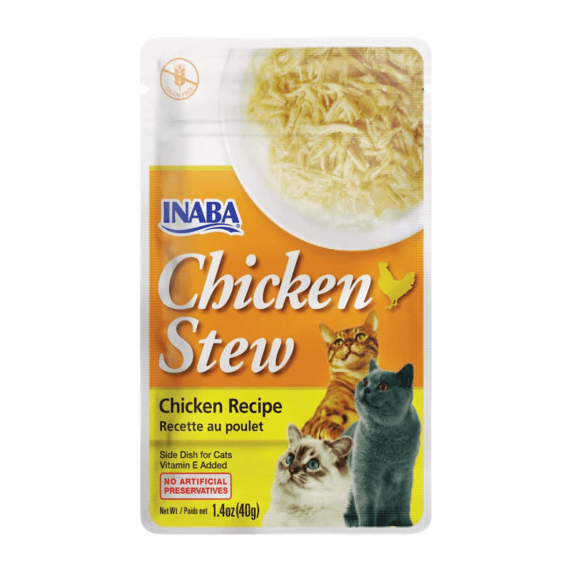 Side Dish Cat Treat - CHICKEN STEW - Chicken Recipe - 1.4 oz pouch - J & J Pet Club - Inaba